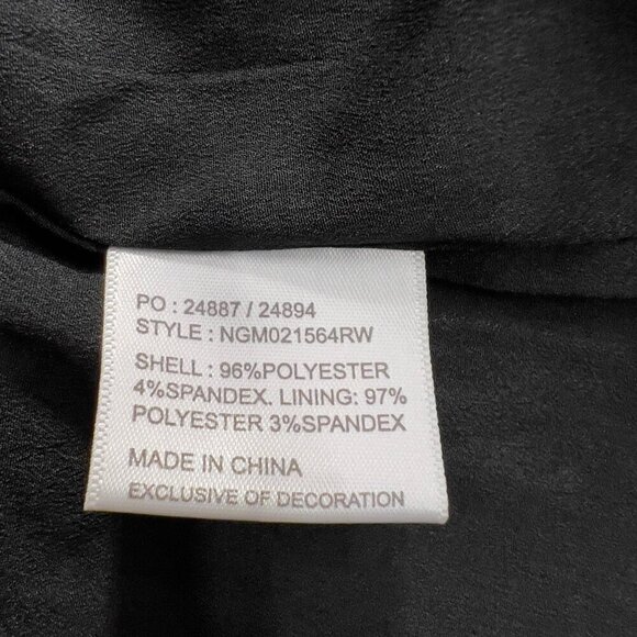 Nasty Gal Women's Cut-out One Sleeve Lined Black Romper Size S NWT - Picture 8 of 9